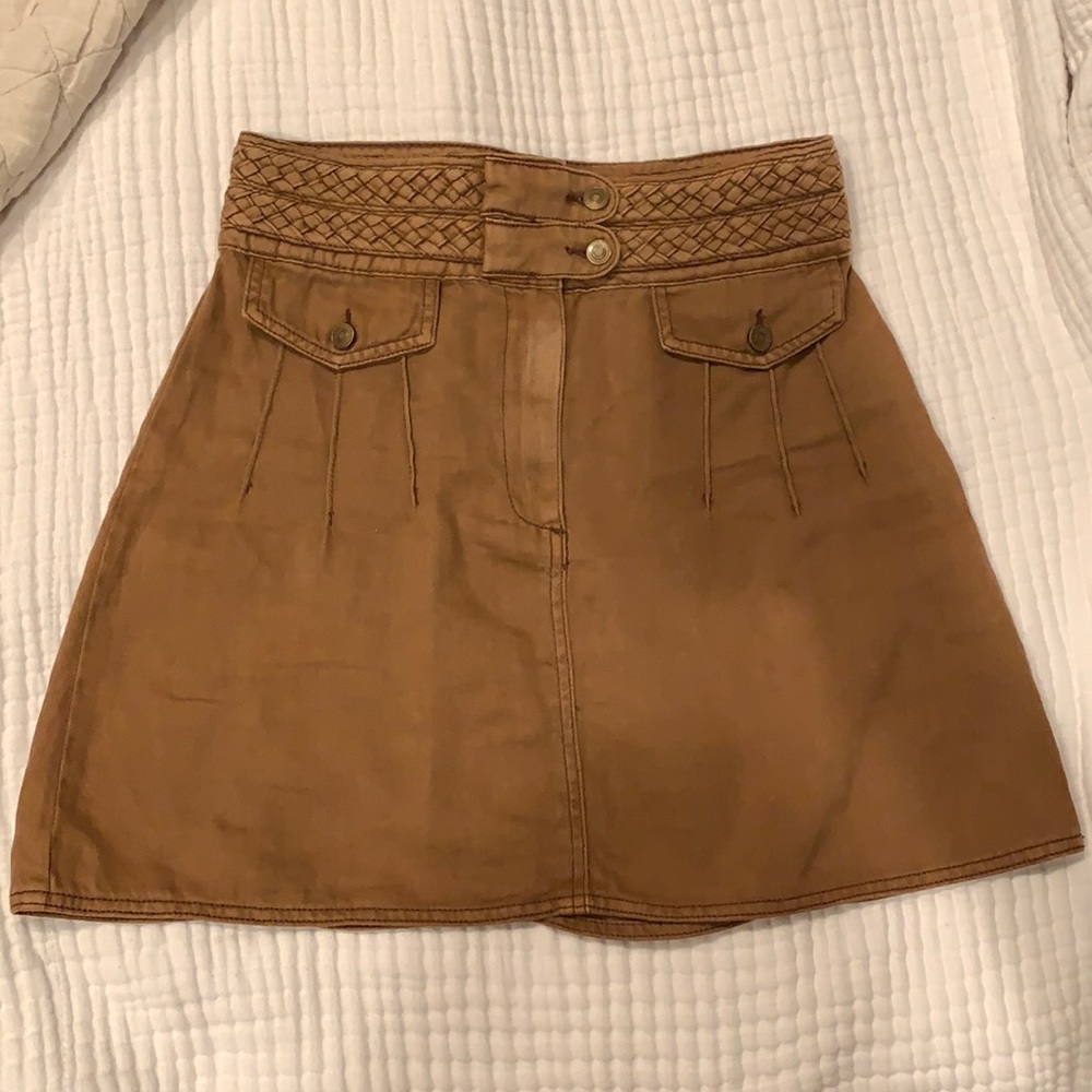 Free People High Waist Denim Skirt 2